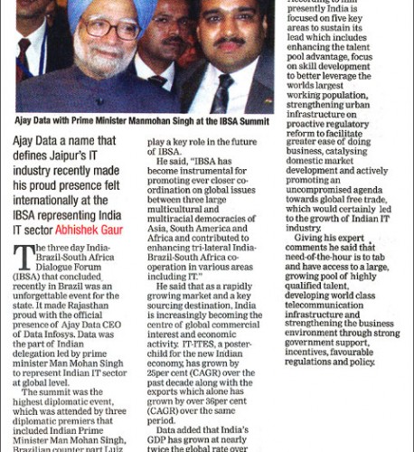 Data on global network- 29 September, The Times Of India